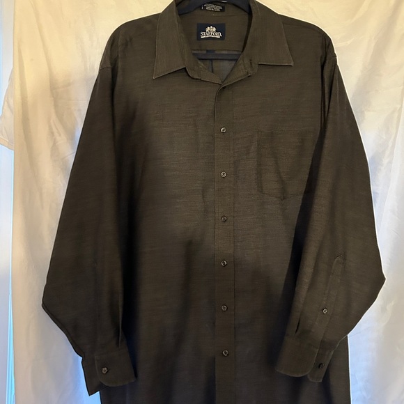 Stafford Grey Men’s Dress Shirt - Picture 2 of 6